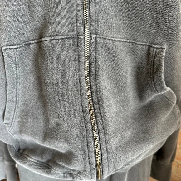 Joah Brown Oversized Jogger (XS/SM) and zip hoodie (OS)-Washed Black - Picture 12 of 13